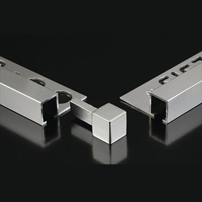 Piesa capat TDP100.94, 10 mm, argintiu periat, set 2 bucati