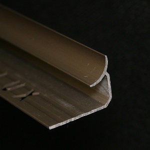 Coltar faianta, colt interior, 10 mm, aluminiu eloxat, 2,7 m, bronz satinat