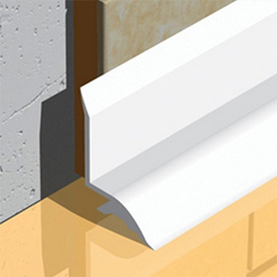 Etansator PVC Coextrudat, 20x18 mm, alb