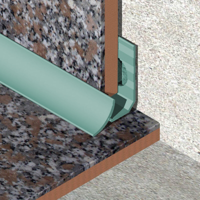 Coltar faianta, colt interior, 9 mm, PVC, 2.5 m, menta