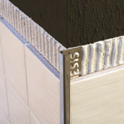 Profil patrat muchii exterioare, inox, 10 mm, 2,5 m, cupru satinat