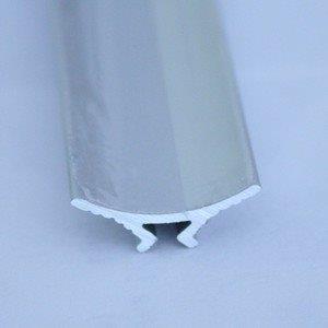 Etansator / plinta autoadeziv, 15 mm, aluminiu, 2,5 m, argintiu satinat