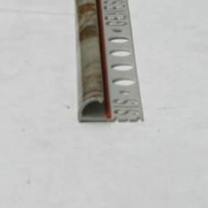 Coltar faianta, colt exterior, 10 mm, PVC, 2.5 m, gri marmorat