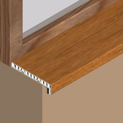 Glaf interior, 250 mm, 3 m, PVC, fag