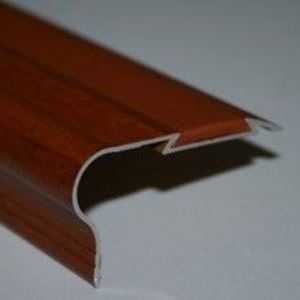 Profil treapta cu insertie PVC, 29x52,7 mm, 1,35 m, stejar vechi