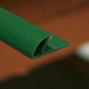 Coltar faianta, colt exterior, 10 mm, PVC, 2.5 m, verde lucios