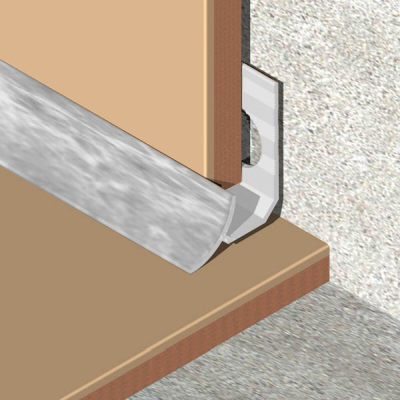 Coltar faianta, colt interior, 6 mm, PVC, 2.5 m, ab marmorat