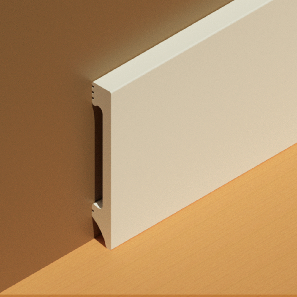 Plinta dreapta polistiren extrudat 100x14mm, 2.5 m lungime