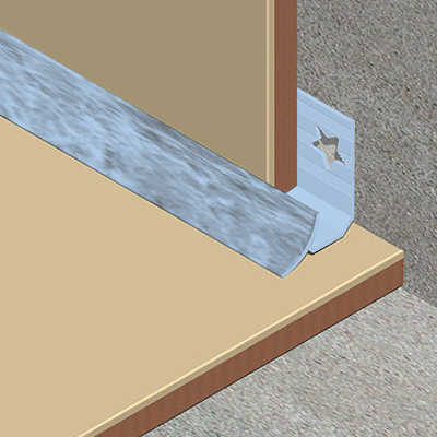 Coltar faianta, colt interior, 12 mm, PVC, 2.5 m, bleu marmorat