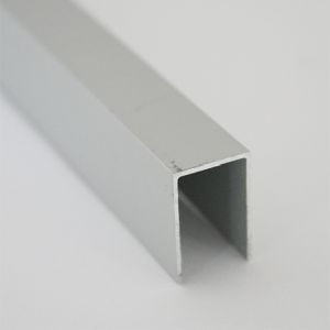 Profil U aluminiu,12x18x7 mm, 2 m, aluminiu, argintiu satinat