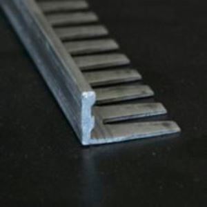 Prag trecere  flexibil,  10 mm, aluminiu neeloxat, 2,5 m, argintiu