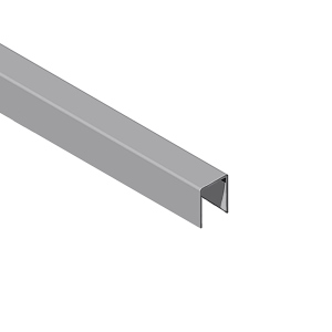 Profil U aluminiu, 13,5x2x1,2mm, 2 m,aluminiu, argintiu satinat