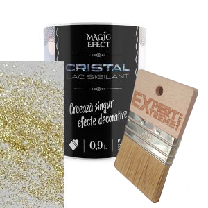 Lac sigilant Magic Efect Cristal stralucire auriu mic