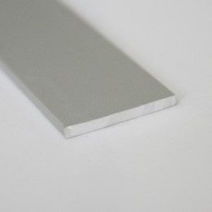 Platbanda, 20 mm, 1 m, argintiu satinat