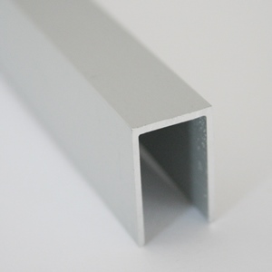 Profil U aluminiu,  12,5x2x1 mm, 1 m, aluminiu, argintiu satinat