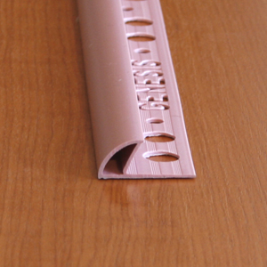 Coltar faianta, colt exterior, 10 mm, PVC, 2.5 m, roz inchis