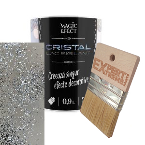 Lac sigilant Magic Efect Cristal stralucire crom (argintiu mic)