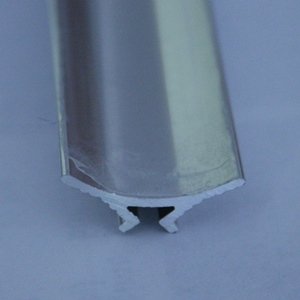 Etansator / plinta autoadeziv, 15 mm, aluminiu, 2,5 m, argintiu lucios
