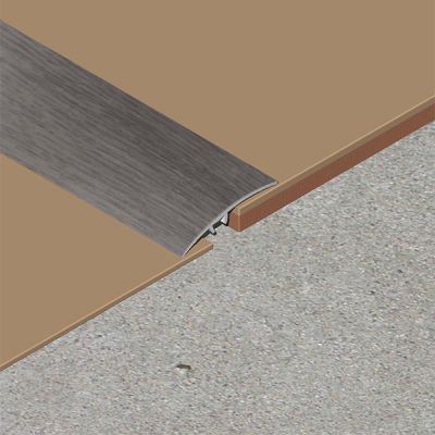 Prag trecere, diferenta nivel 14 mm, 39 mmx2,7 m, stejar gri mediu