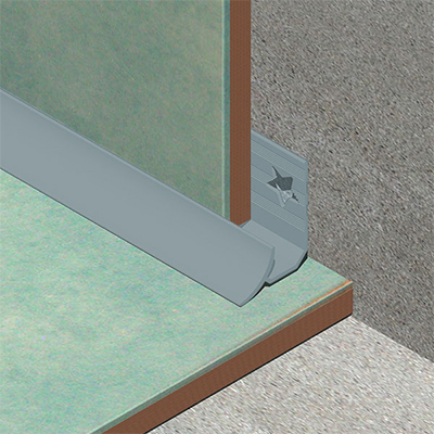 Coltar faianta, colt interior, 12 mm, PVC, 2.5 m, bleu