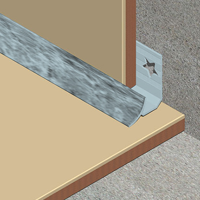 Coltar faianta, colt interior, 12 mm, PVC, 2.5 m, albastru ceata