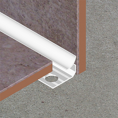 Coltar faianta, colt interior, 10 mm, aluminiu eloxat, 2,7 m, argintiu lucios