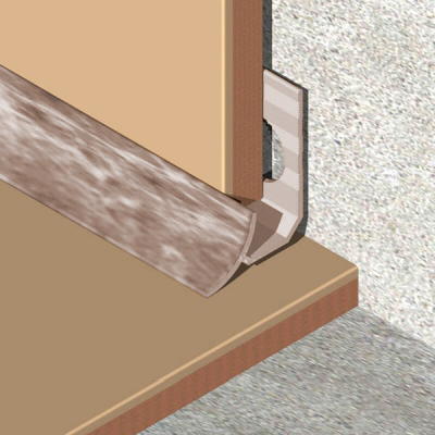 Coltar faianta, colt interior, 6 mm, PVC, 2.5 m, stejar deschis