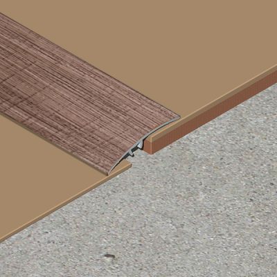 Prag trecere, diferenta nivel 14 mm, 39 mmx2,7 m, stejar castaniu