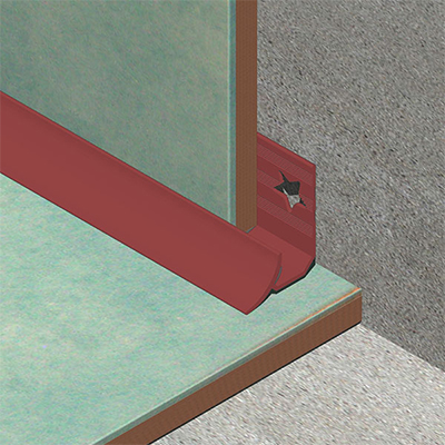 Coltar faianta, colt interior, 12 mm, PVC, 2.5 m, teracota