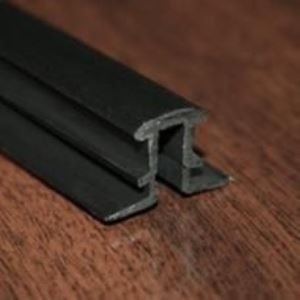 Profil dilatatie decorativ 10 mm, adancime 6-8 mm, 2 m, PVC, negru
