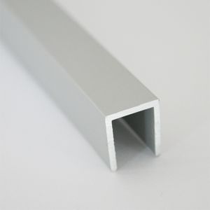 Profil U aluminiu, 12x13,5x1,3 mm, 2m, aluminiu, argintiu satinat