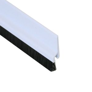 Perie etansatoare usa, PVC, 52 mm, alba - Profilux