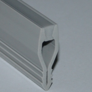 Profil dilatatie tip pana, 10x30 mm, 2,5 m, PVC, gri