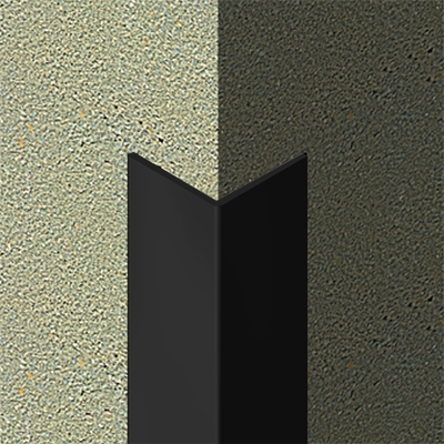 Cornier cu laturi egale, din aluminiu vopsit in camp electrostatic, 20x20x1,2 mm