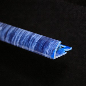 Coltar faianta economic, colt exterior, 10 mm, PVC, 2.7 m, albastru marmorat