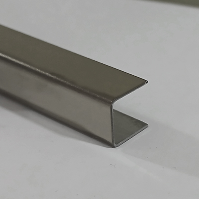 Profil decorativ tip U din inox, 10x10 mm, finisaj inox oglinda