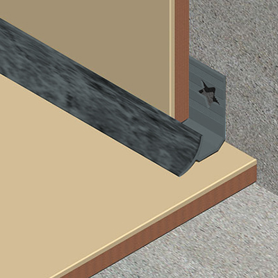 Coltar faianta, colt interior, 12 mm, PVC, 2.5 m, piatra neagra